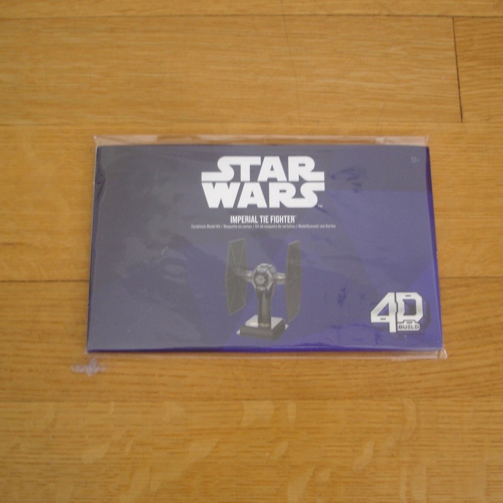 STAR WARS: 4D Build Imperial Tie Fighter Cardstock Model Kit Disney Age 12+